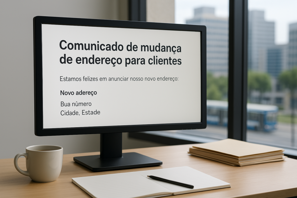 Comunicado de Mudança de Endereço para Clientes